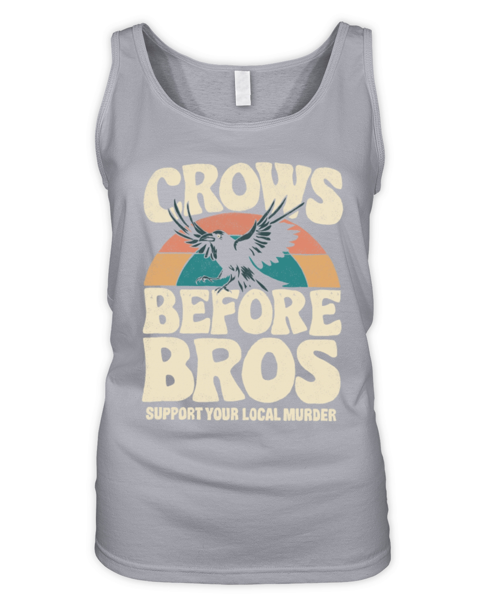 crows before bros funny slogan gift idea crow love Organic Women's Tank Top