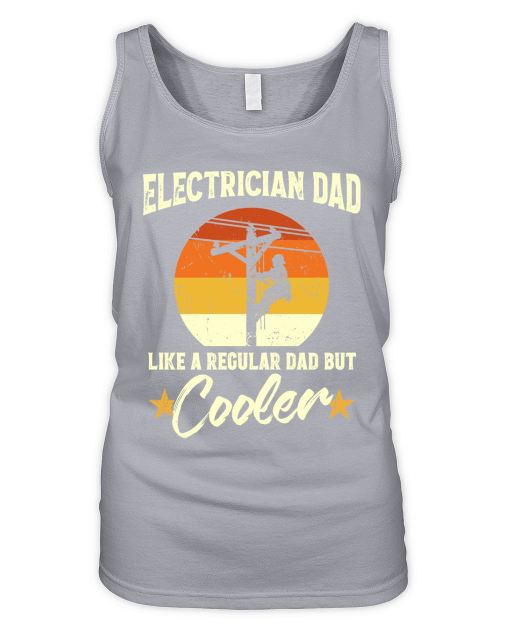 Dad And Electrician For Father - Electrician Dad Organic Women's Tank Top