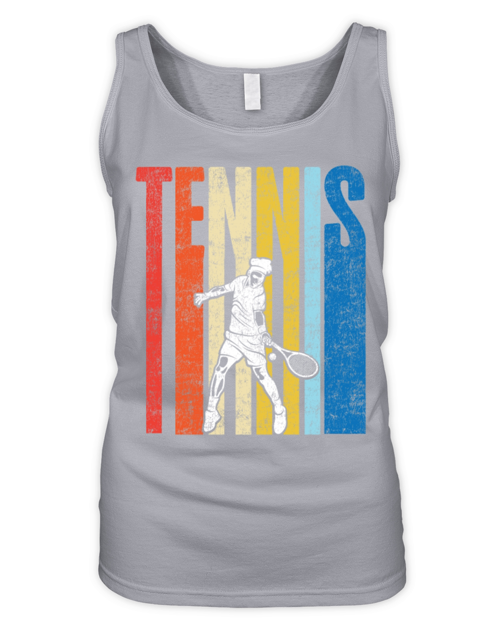 Funny Tennis Player Racket Retro Organic Women's Tank Top