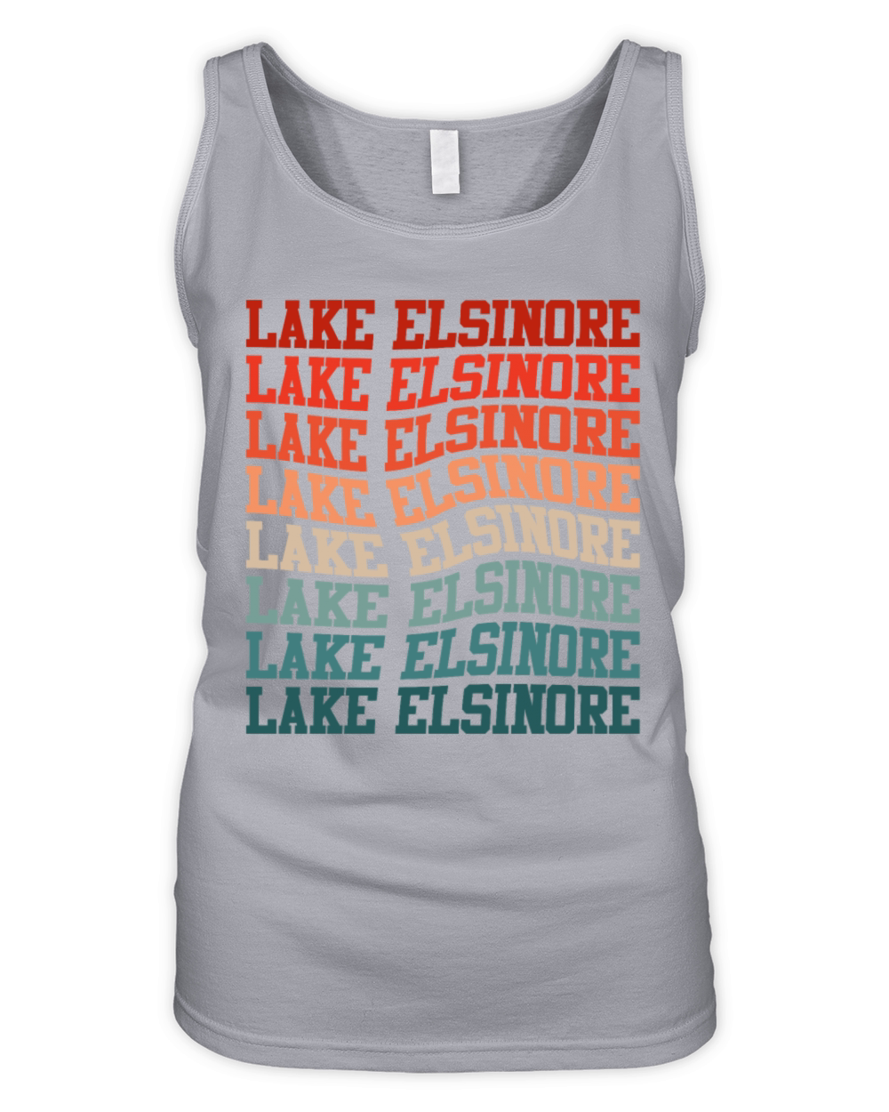 LAKE ELSINORE CALIFORNIA USA Golden State Lakes Organic Women's Tank Top