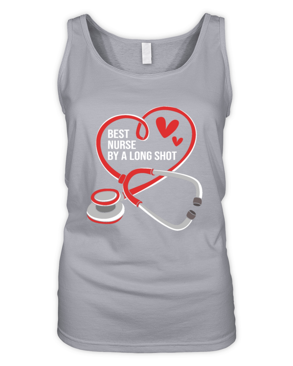 Stethoscope Design Funny Nursing Humor Male Nurse Organic Women's Tank Top