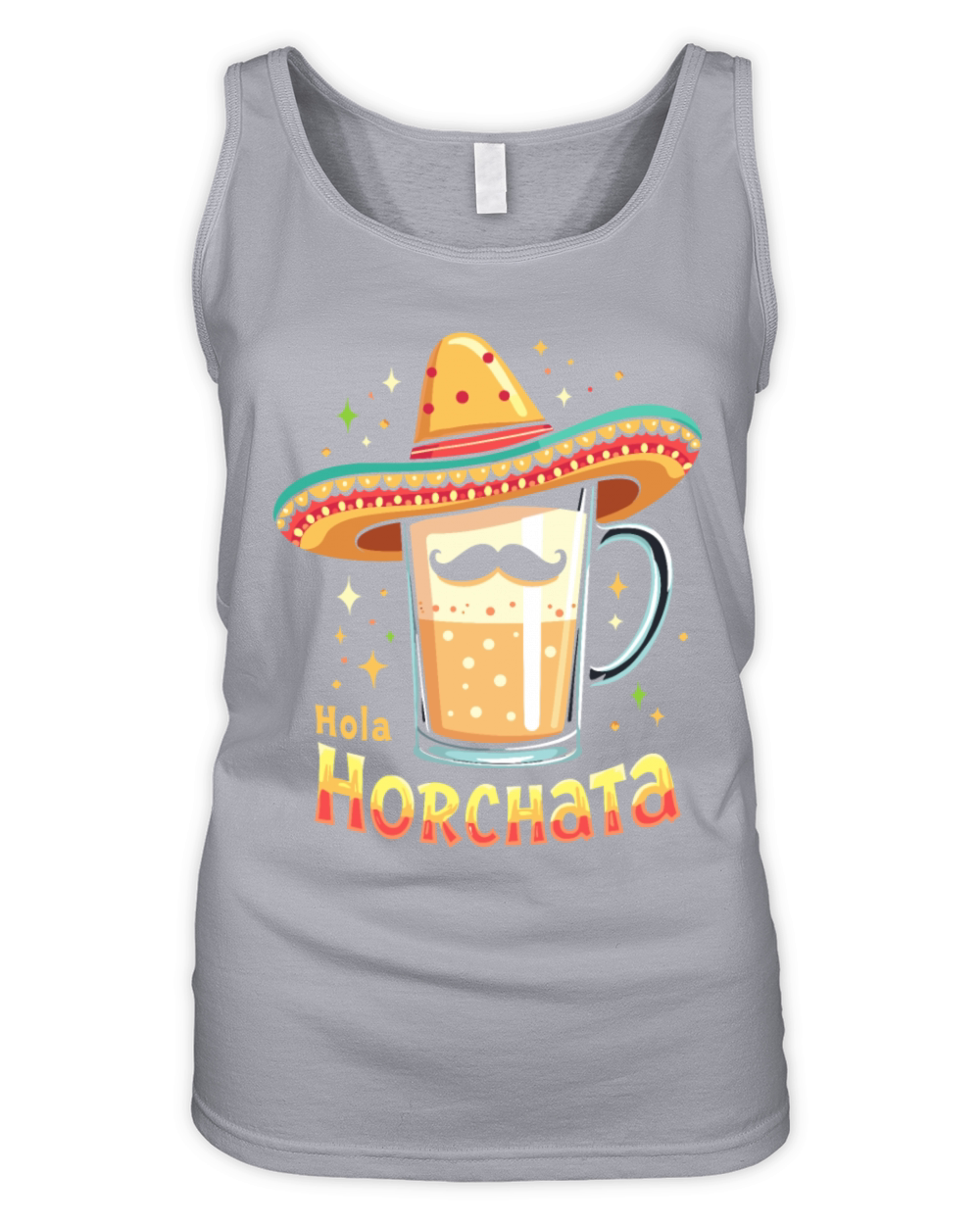 Vintage Retro Style Horchata Mexican Drink Summer Organic Women's Tank Top