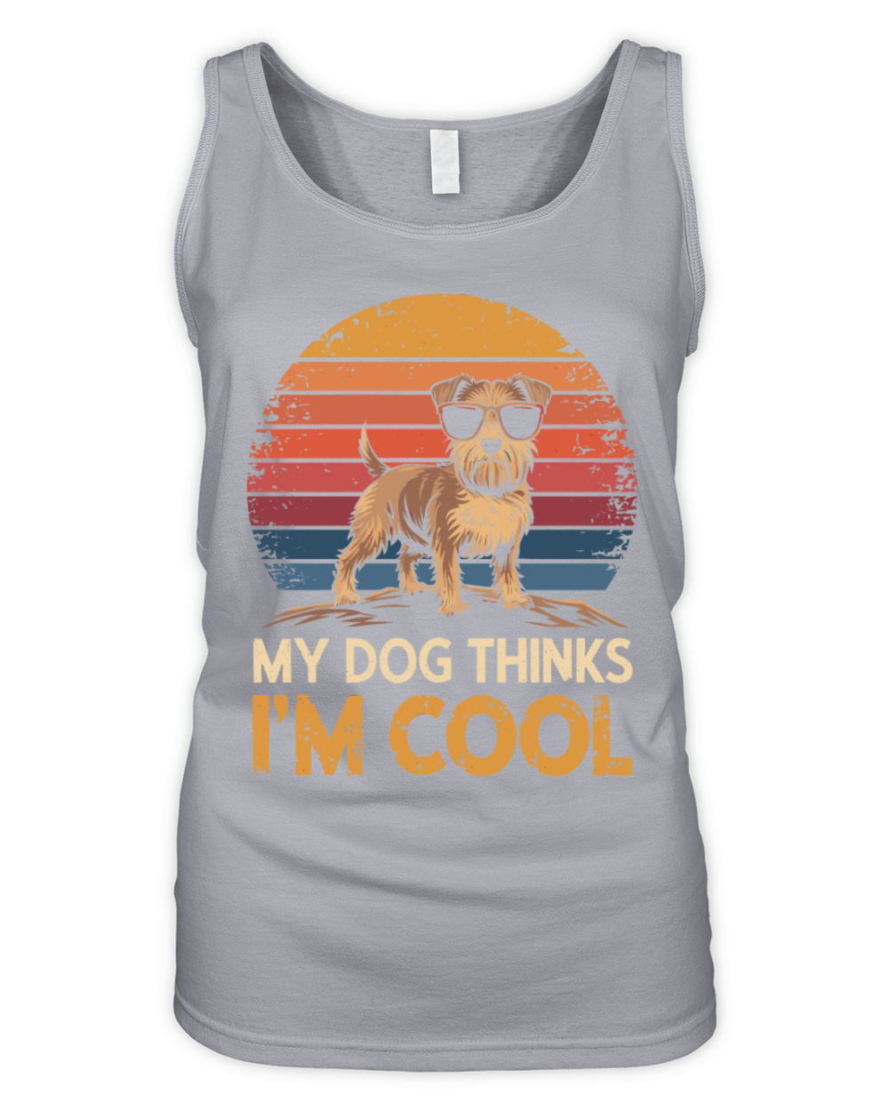 Yorkshire Terrier My Dog Thinks Im Cool Yorkie Organic Women's Tank Top