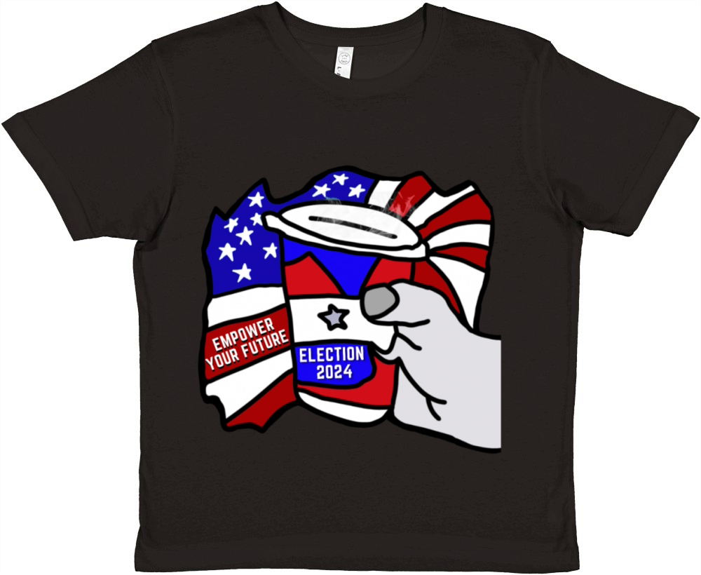 Brewing Change Empower Your Future in Election2024 Premium Kids Crewneck T-shirt