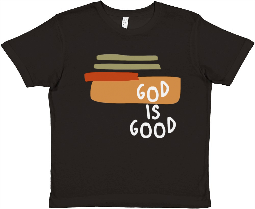 God is Good - Simple and Powerful Christian Quote Premium Kids Crewneck T-shirt