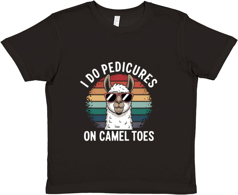 i do pedicures on camel toes Premium Kids Crewneck T-shirt