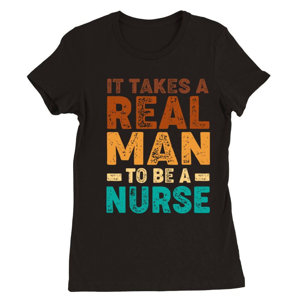 Retro Grunge 90s Medical RN Male Nurse For Men Premium Womens Crewneck T-shirt