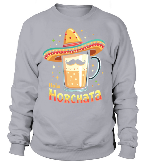 Vintage Retro Style Horchata Mexican Drink Summer Sweatshirt Unisex