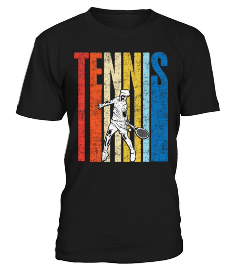 Funny Tennis Player Racket Retro T-Shirt Unisex