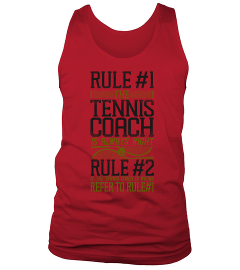 Funny Tennis Player Racket Coach Tank Top Unisex