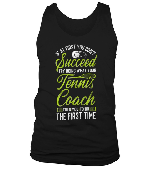 Funny Tennis Player Racket Coach Tank Top Unisex