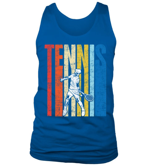 Funny Tennis Player Racket Retro Tank Top Unisex