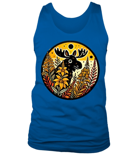 Retro Moose Tank Top Unisex