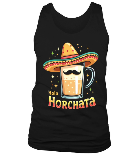 Vintage Retro Style Horchata Mexican Drink Summer Tank Top Unisex