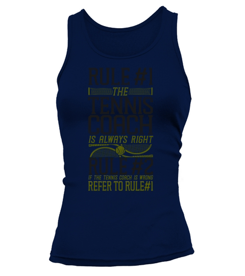 Funny Tennis Player Racket Coach Tank top Woman