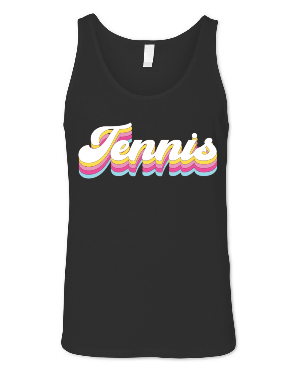 Funny Tennis Player Racket 80s 90 Unisex Jersey Tank