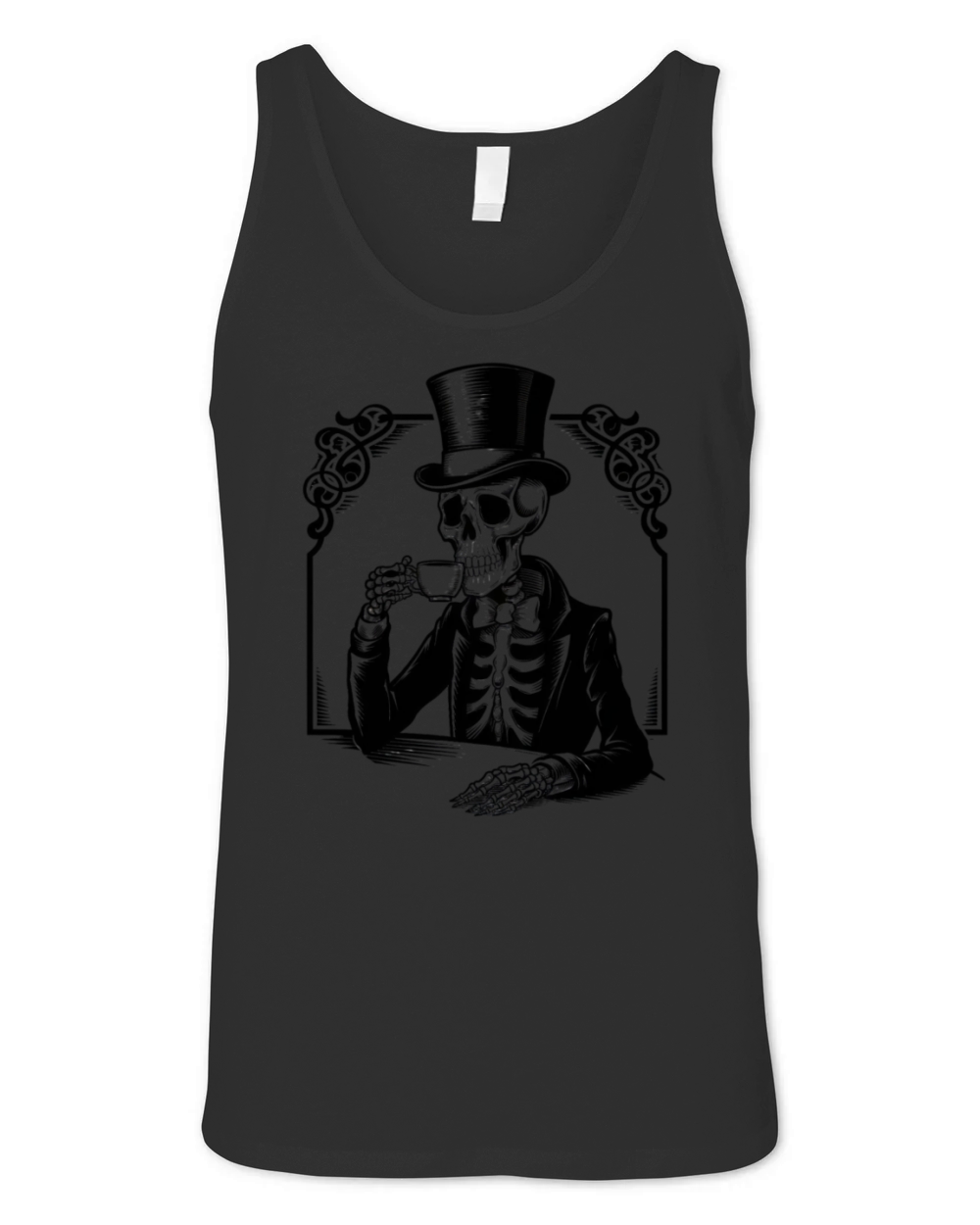 Skull Tea Time Unisex Jersey Tank