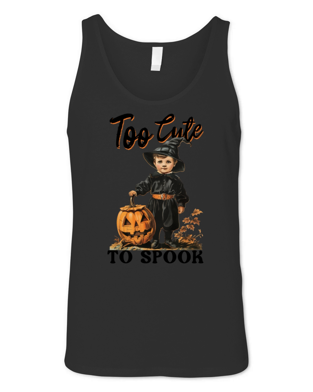 Too Cute To Spook - Vintage Halloween Unisex Jersey Tank