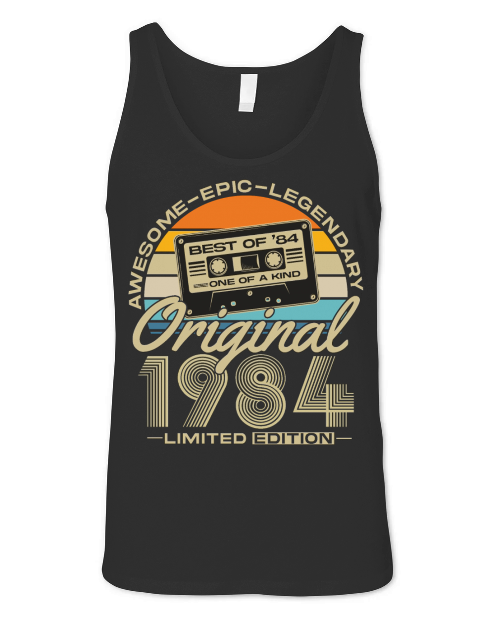 Vintage 1984 Retro 40th Birthday Unisex Jersey Tank