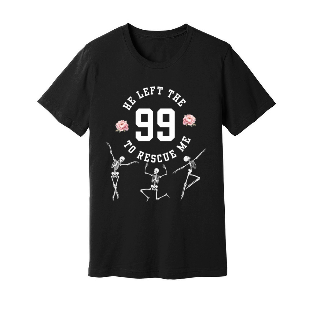 He Left The 99 To Rescue Me Gifts Sheep Skeleton H Unisex Jersey Tee