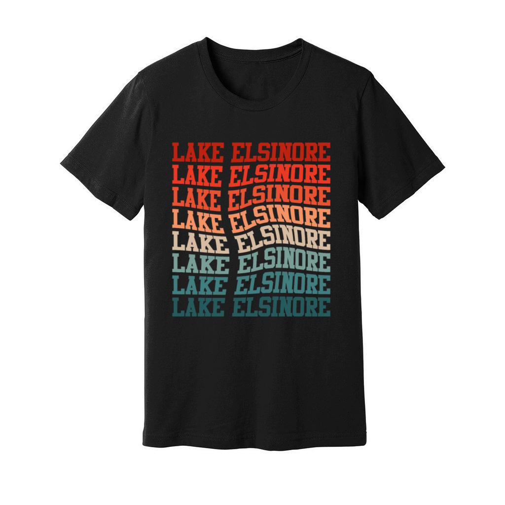 LAKE ELSINORE CALIFORNIA USA Golden State Lakes Unisex Jersey Tee