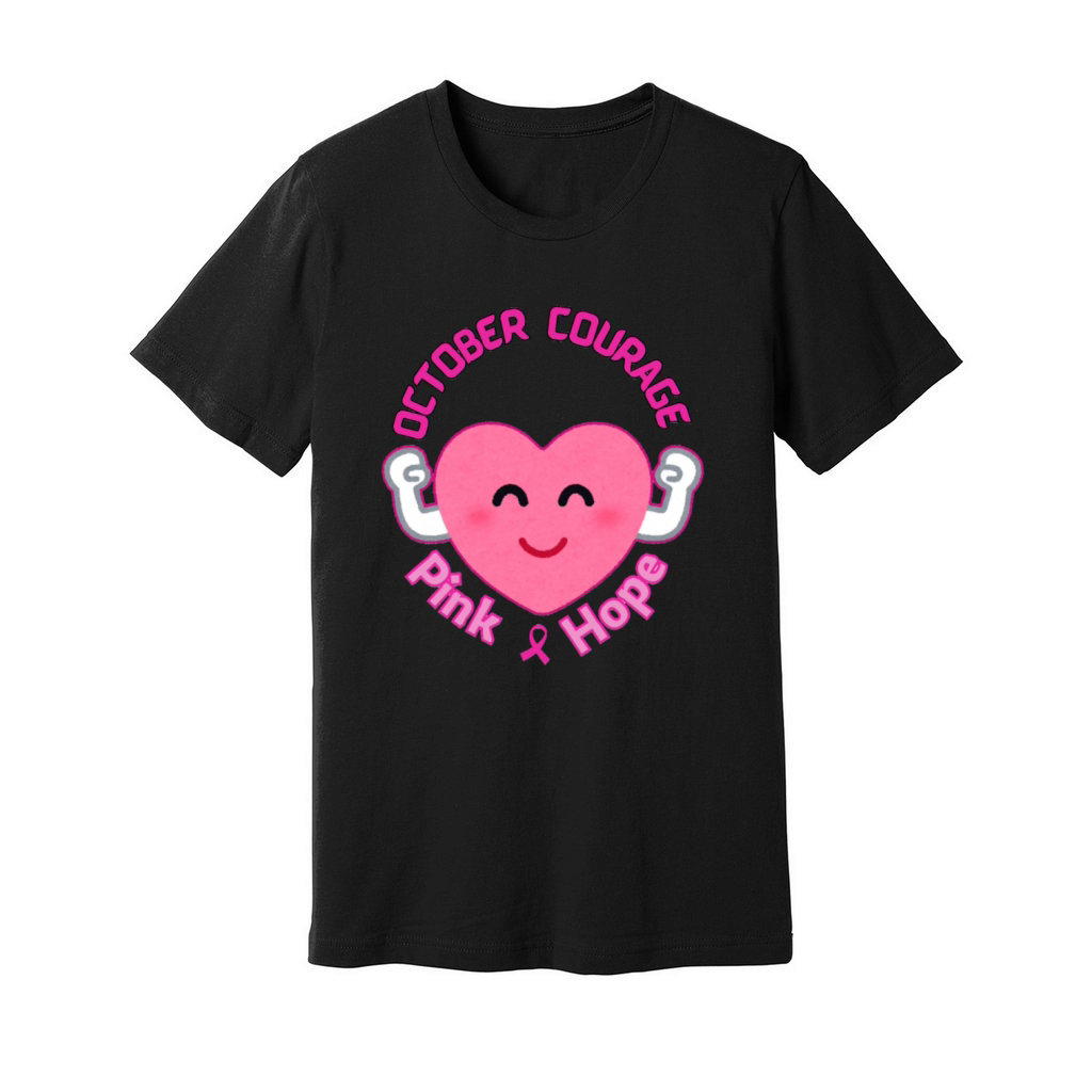 October courage pink Unisex Jersey Tee