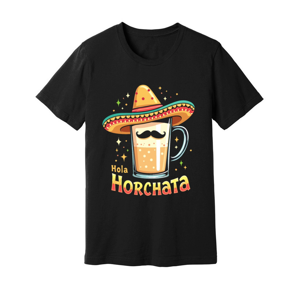 Vintage Retro Style Horchata Mexican Drink Summer Unisex Jersey Tee