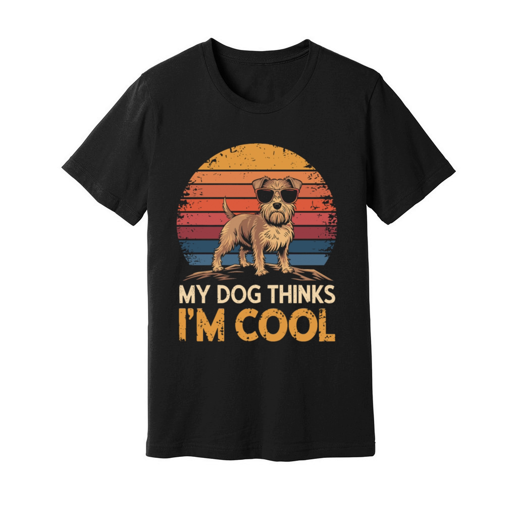 Yorkshire Terrier My Dog Thinks Im Cool Yorkie Unisex Jersey Tee