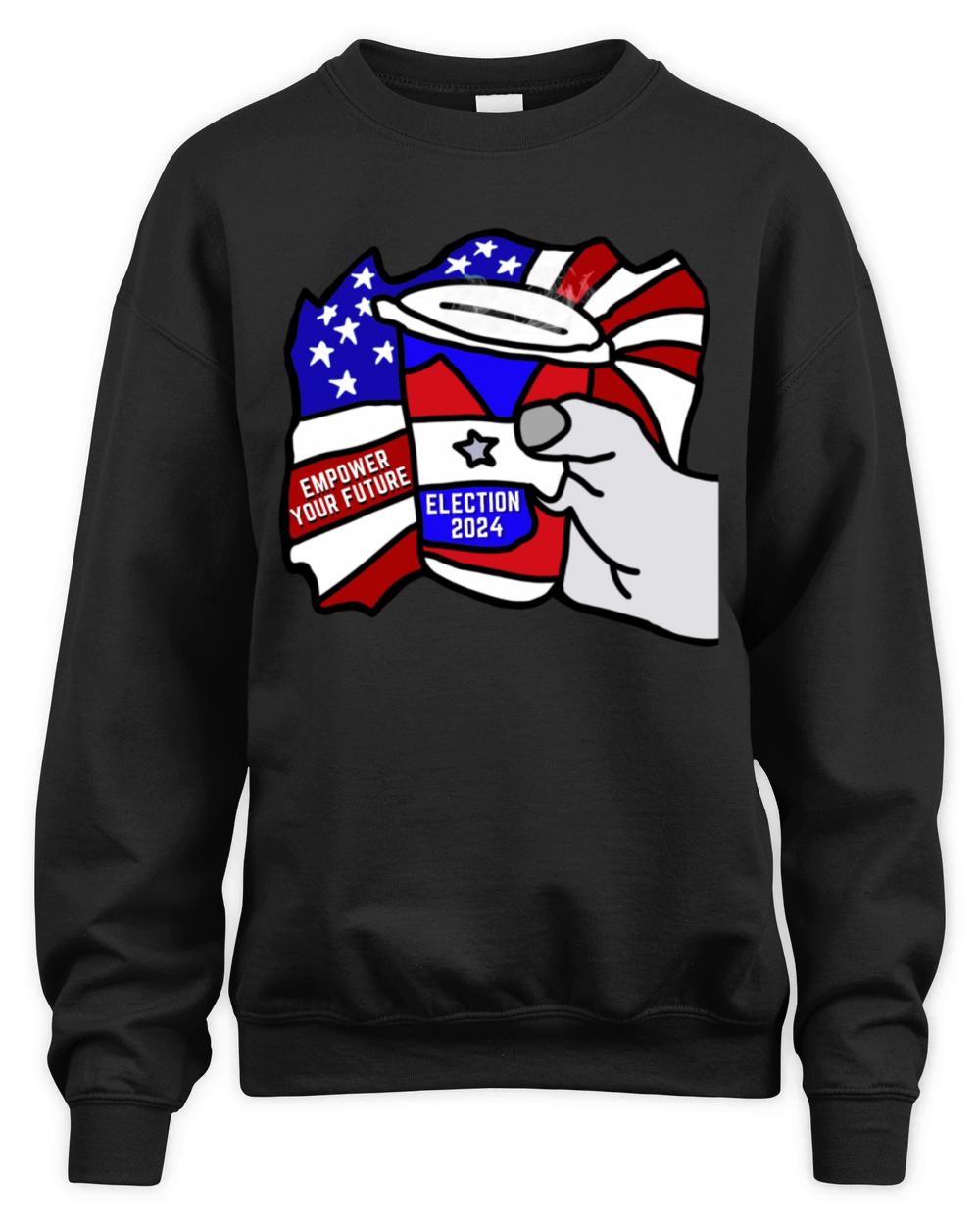 Brewing Change Empower Your Future in Election2024 Unisex Premium Crewneck Sweatshirt