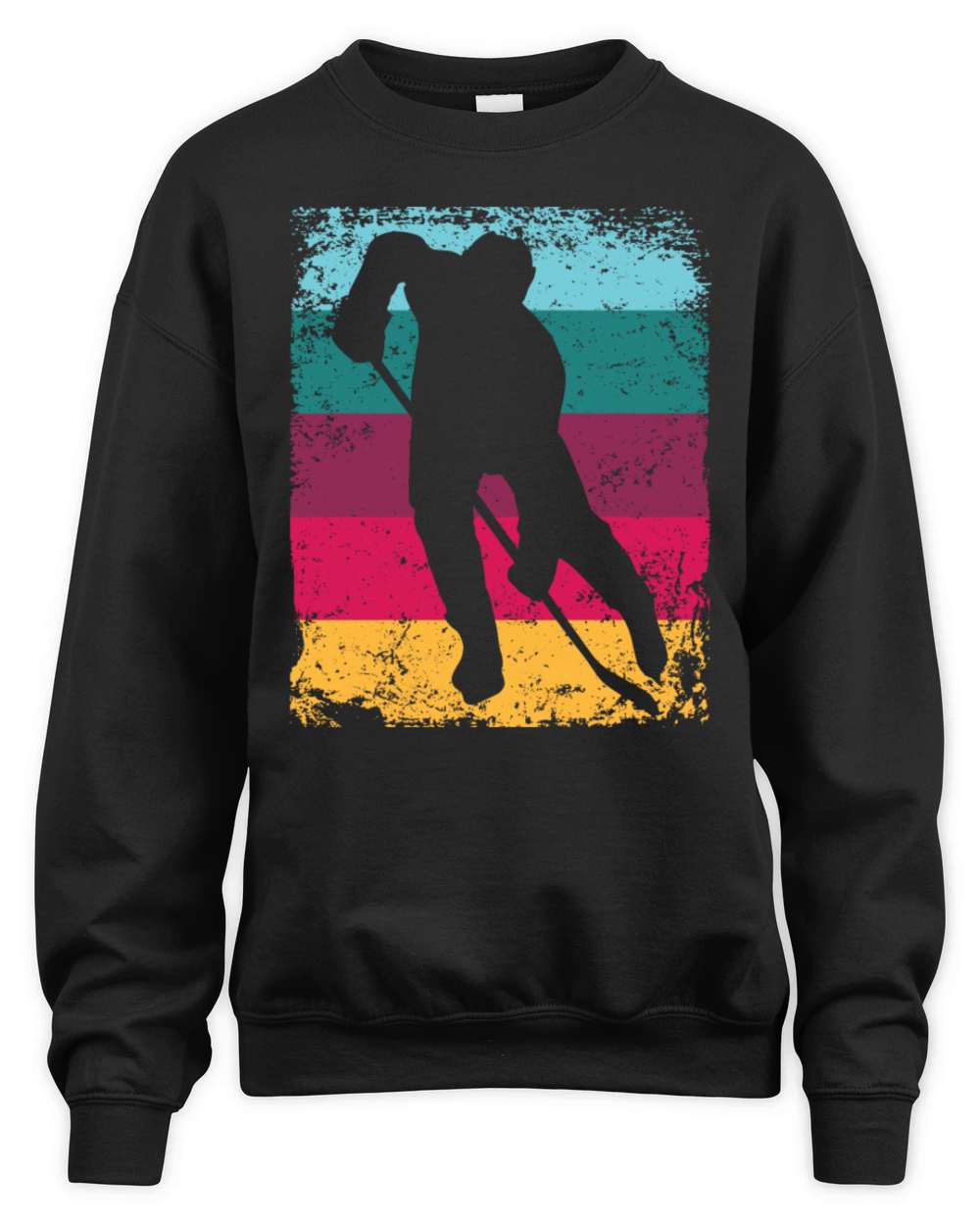 Ice Hockey Player Vintage Ice Hockey Unisex Premium Crewneck Sweatshirt