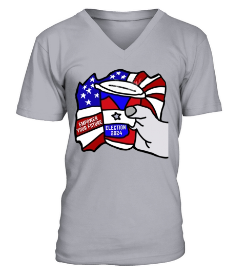Brewing Change Empower Your Future in Election2024 V-Neck T-shirt