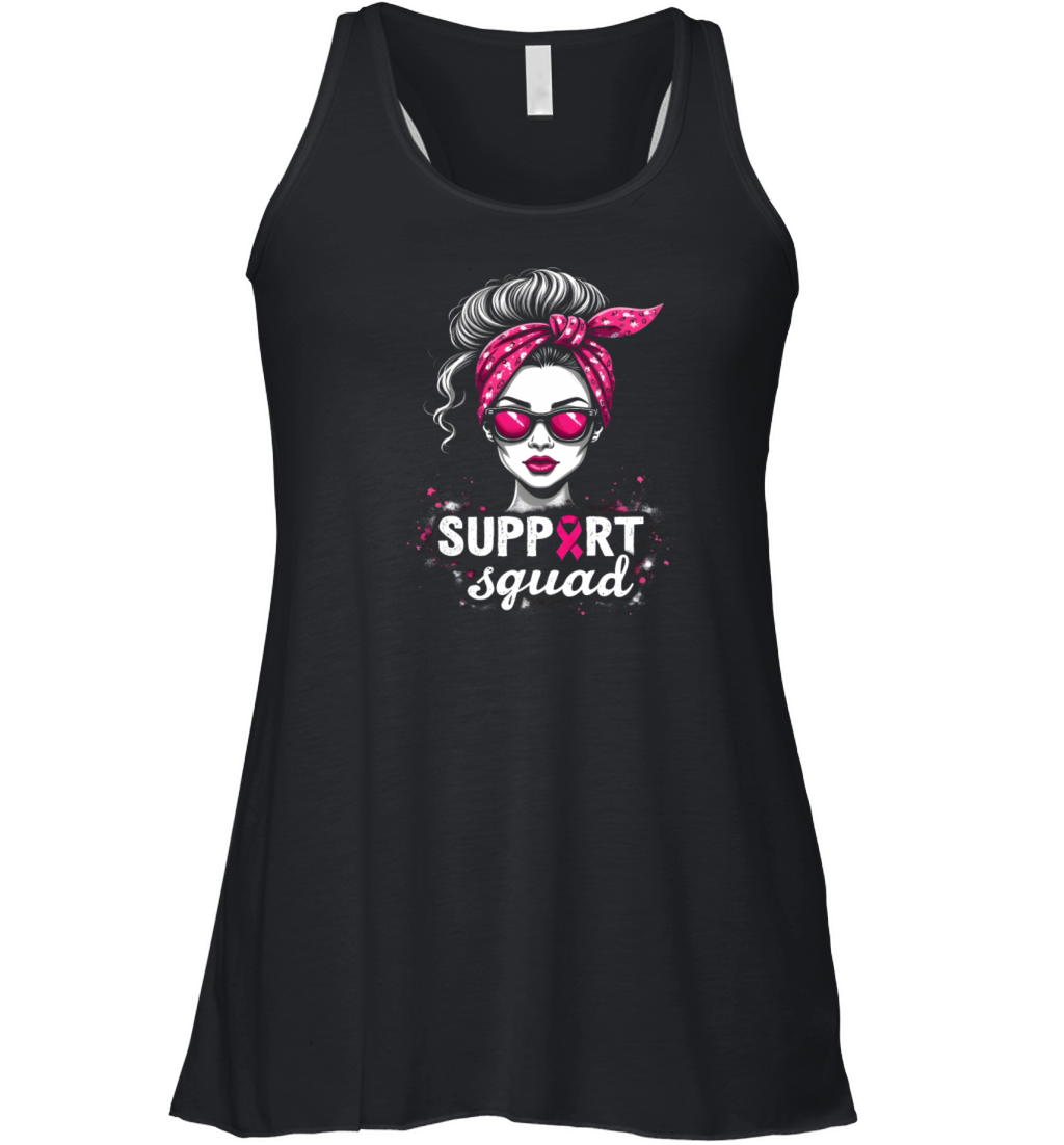 Breast Cancer Pink Awareness Design Women's Flowy Tank Top