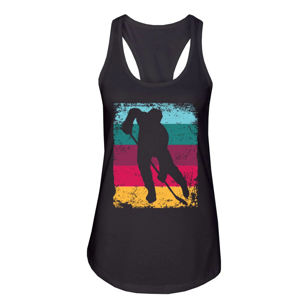 Ice Hockey Player Vintage Ice Hockey Women's Racerback Tank