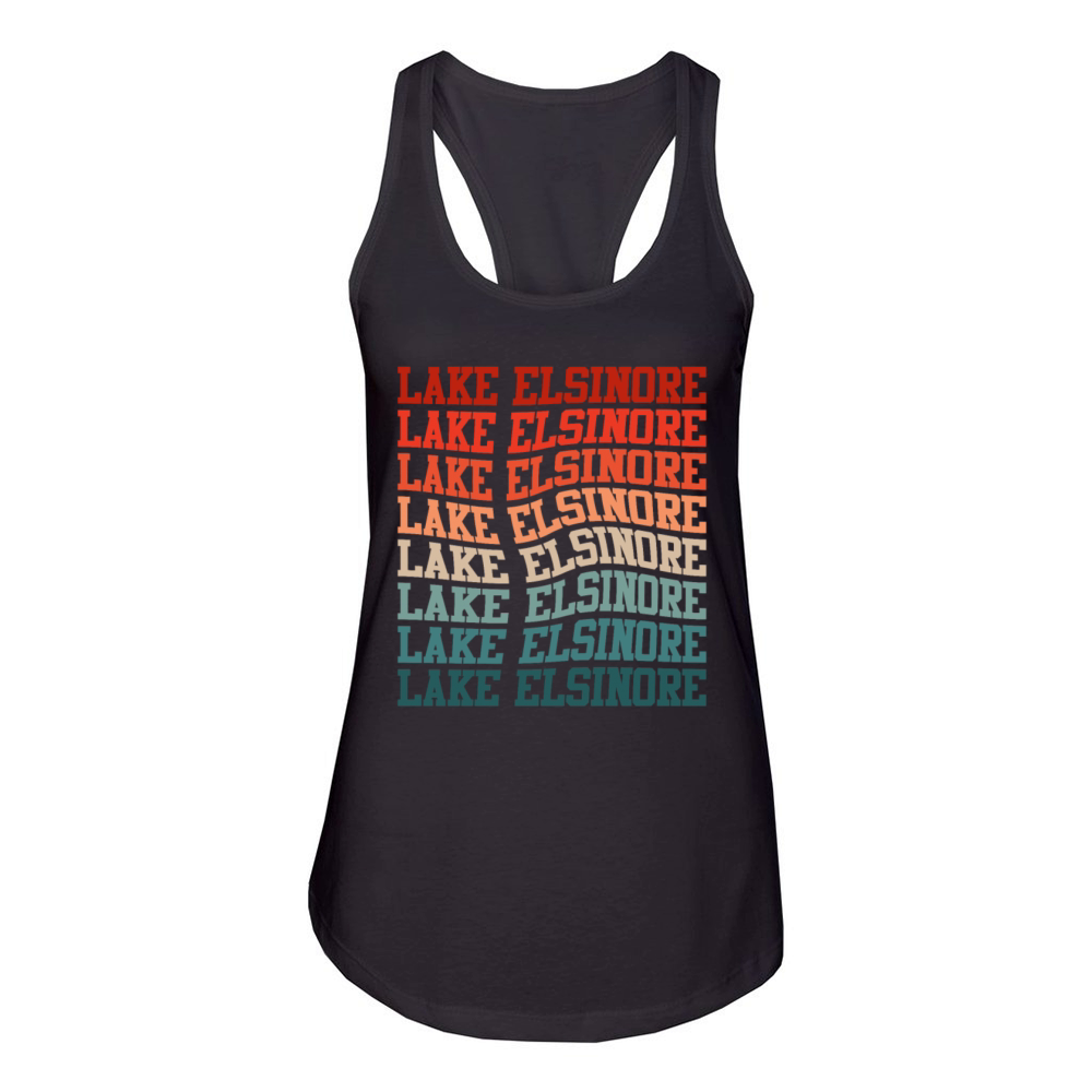 LAKE ELSINORE CALIFORNIA USA Golden State Lakes Women's Racerback Tank