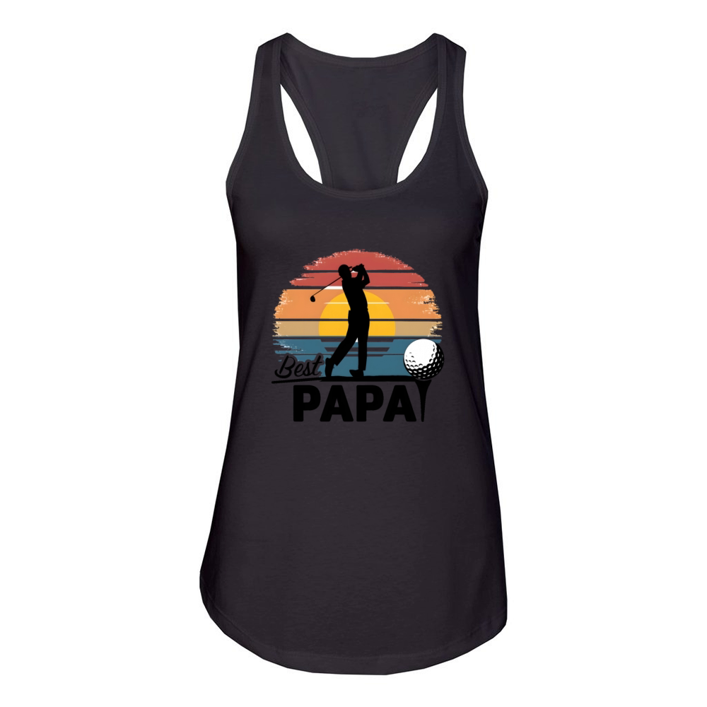 quotes best papa Women's Racerback Tank