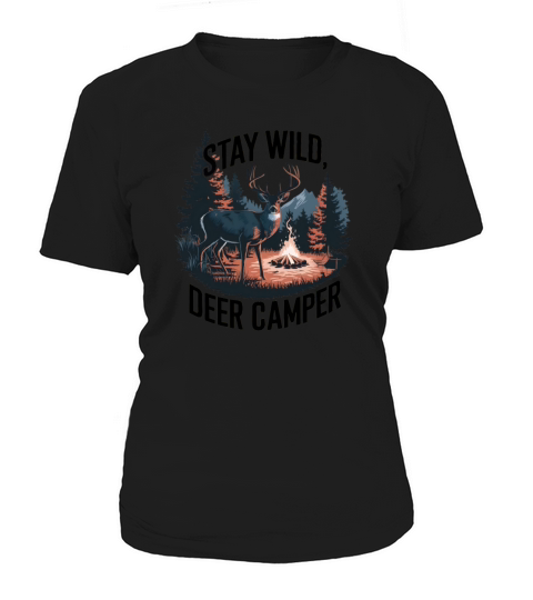 Camping Animal Deer Funny T-shirt Design Women's T-Shirt
