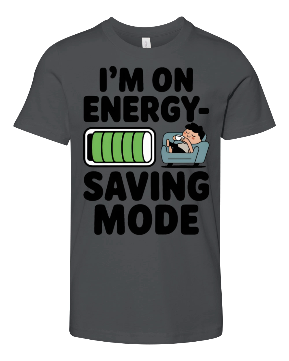 Im On Energy Saving Mode Youth Unisex Jersey Tee