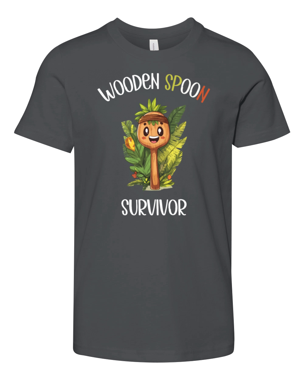 Wooden Spoon Survivor Funny Sayings Childhood Youth Unisex Jersey Tee