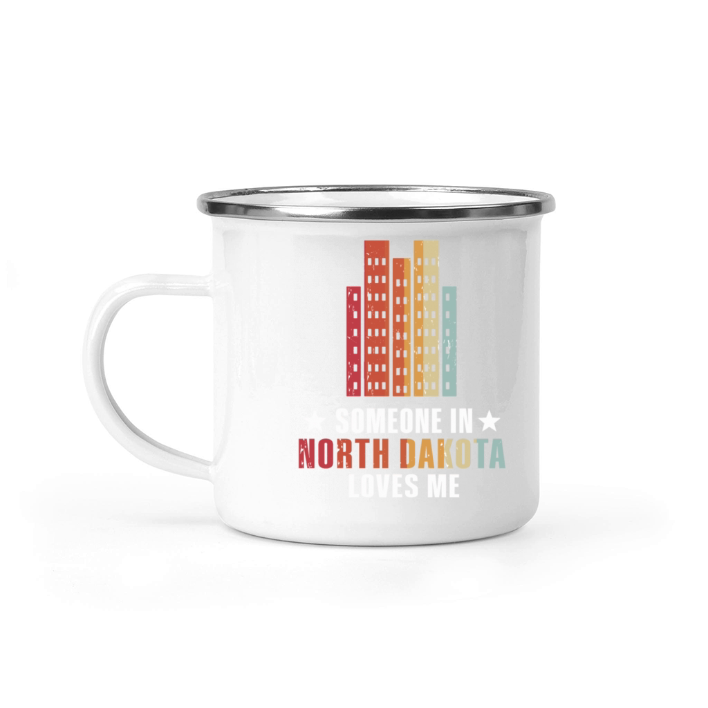 Someone In North Dakota Loves Me Camping Mug
