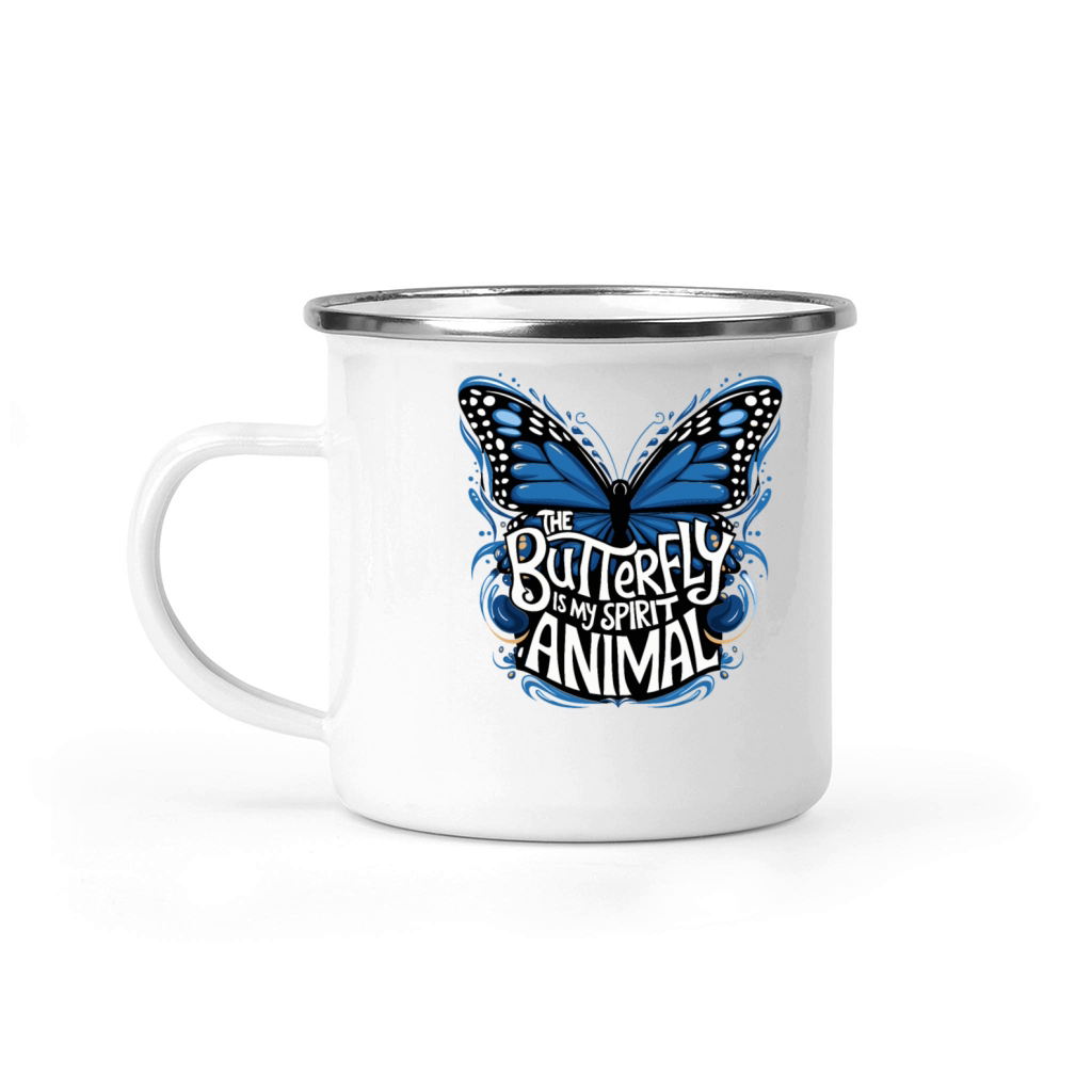 The Butterfly Is My Spirit Animal Camping Mug