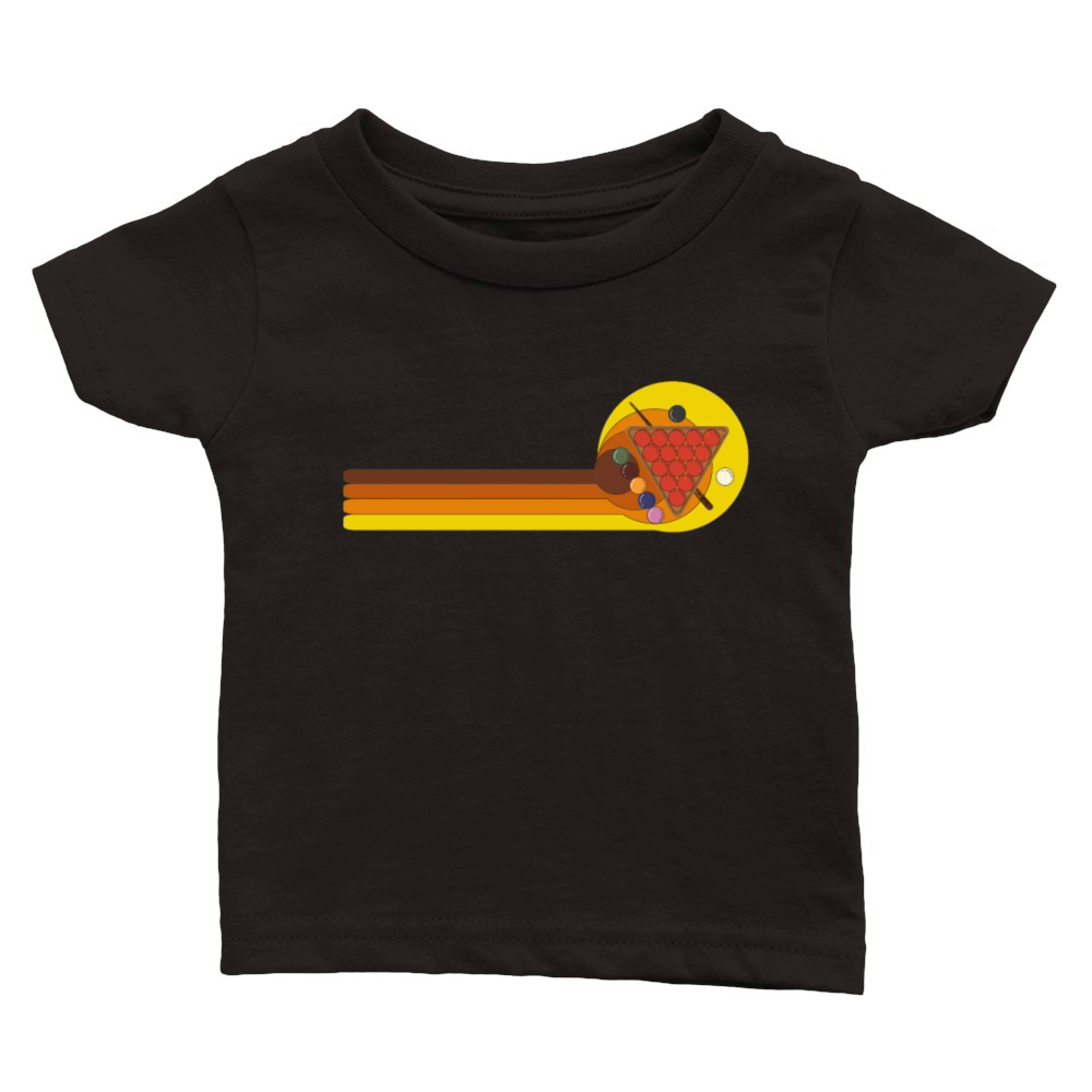 Billiard pool-Billiard table games Vintage Classic Baby Crewneck T-shirt