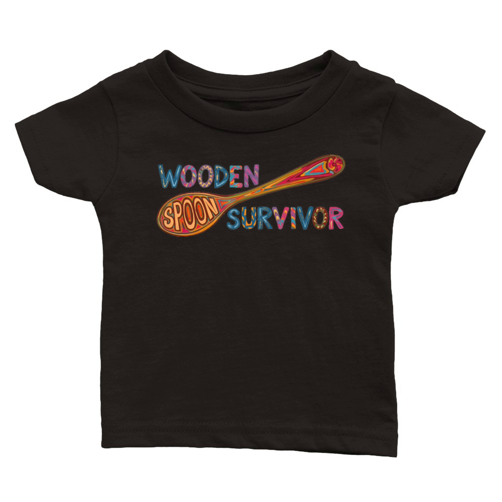 Wooden Spoon Survivor colorful Classic Baby Crewneck T-shirt