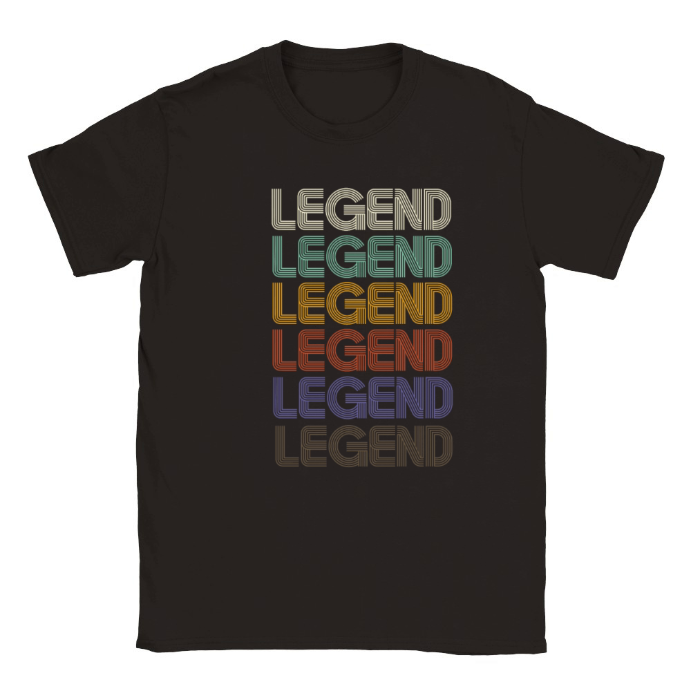 LEGEND First Name Retro Pattern Vintage Stylet Classic Kids Crewneck T-shirt
