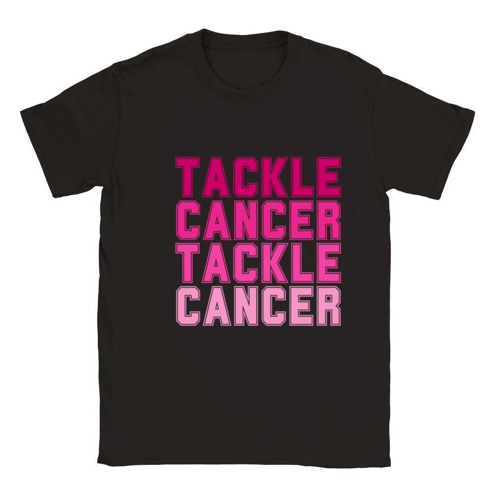 Tackle Cancer Breast Cancer Awareness Classic Kids Crewneck T-shirt