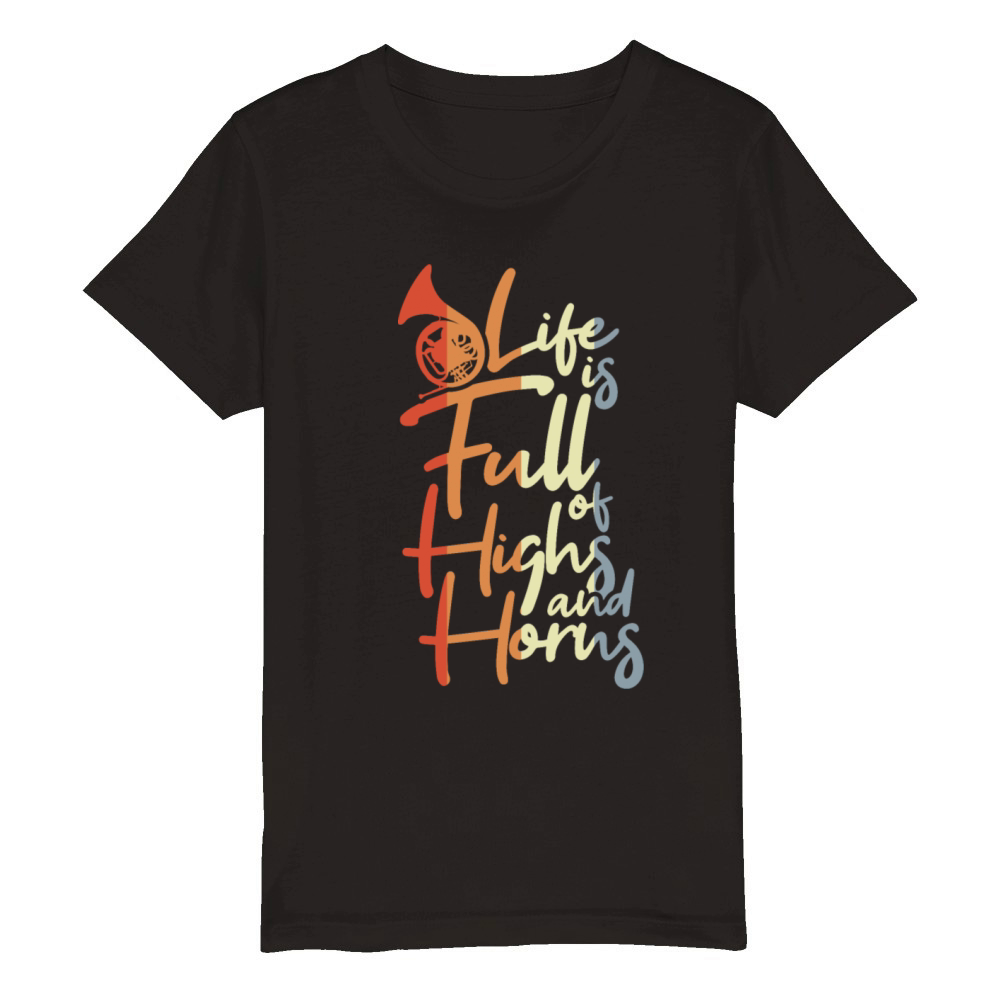 Funny French Hornist Saying Organic Kids Crewneck T-shirt