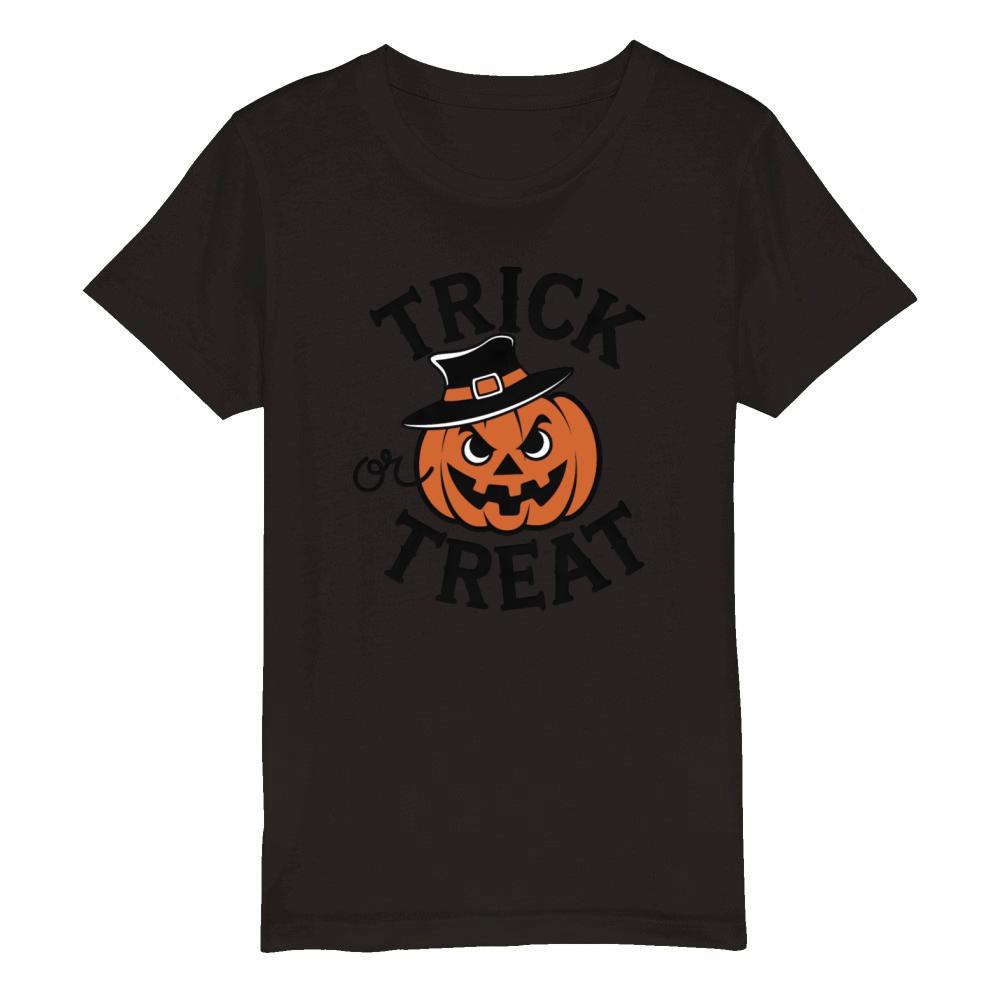 quotes Trick or treat halloween 2 Organic Kids Crewneck T-shirt