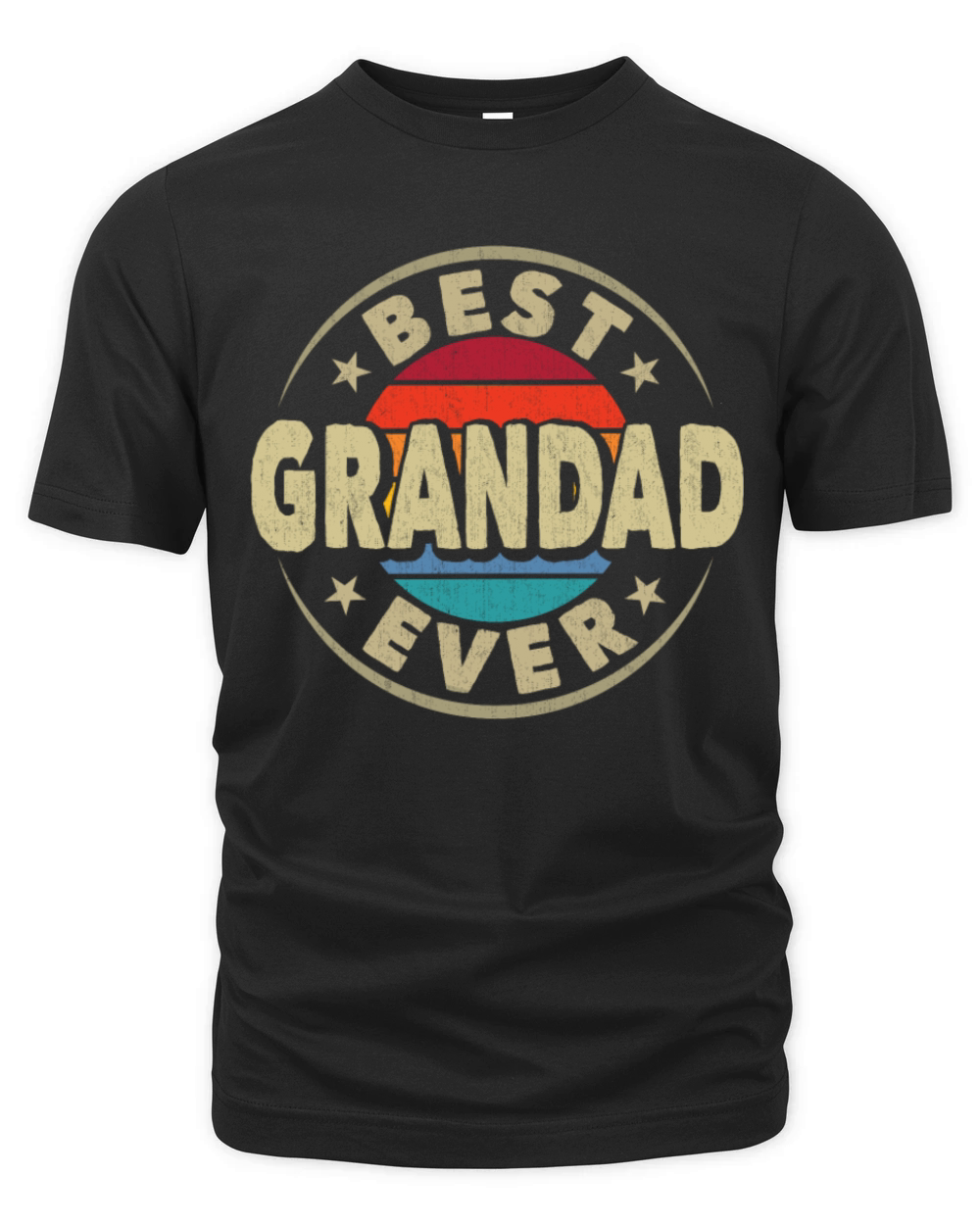Best Grandad Ever Vintage Grandpa Fathers Day Organic Unisex T-shirt