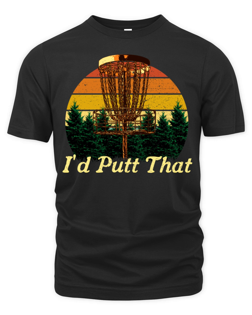 Id Putt That Disc Golf Player Golfer Athlete Sport Organic Unisex T-shirt