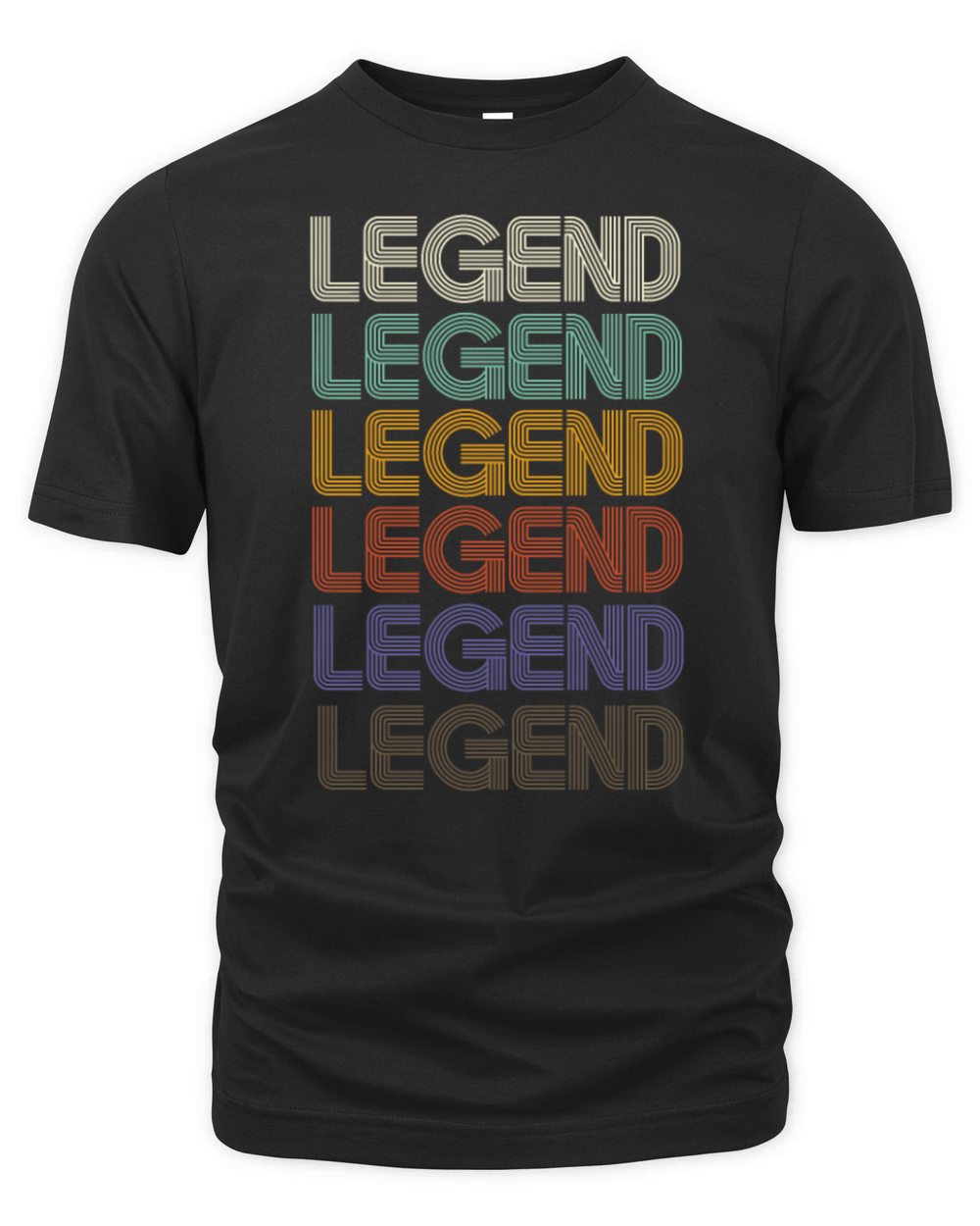 LEGEND First Name Retro Pattern Vintage Stylet Organic Unisex T-shirt