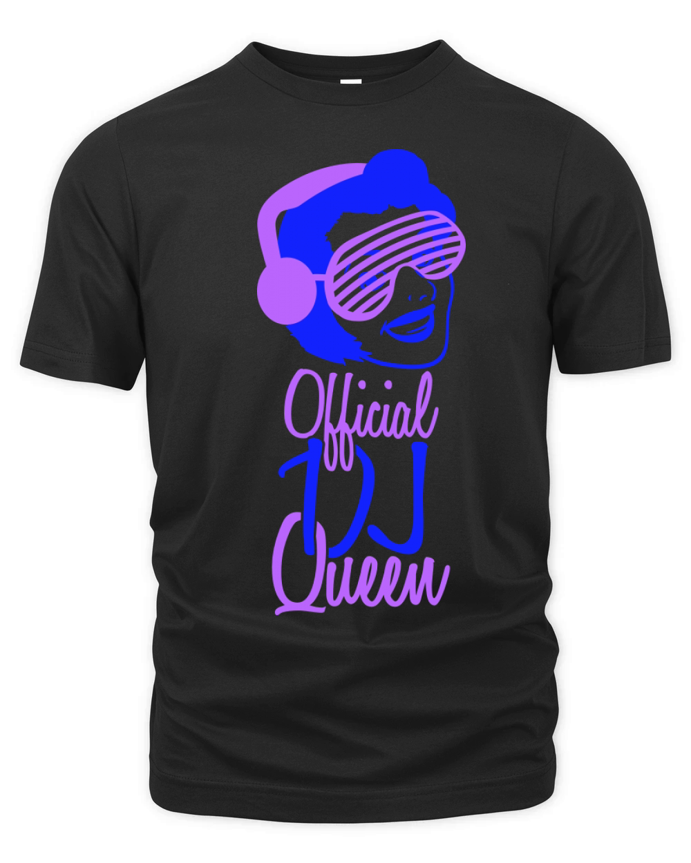 Official DJ Queen Party Retro Vintage Head Face Organic Unisex T-shirt